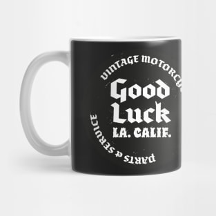 Good Luck Moto Sticker Mug